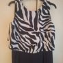 zebra print top jumpsuit Image 2