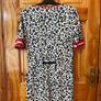Jane Lushka Animal Print Midi Dress Size UK12 Drawstring Waist Image 5