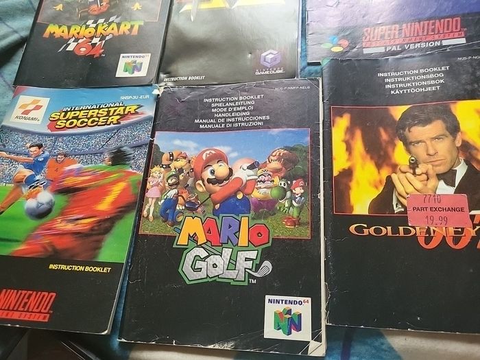 video games manuals