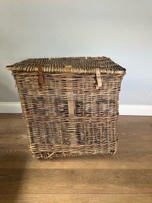 Antique textile mill basket