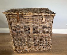 Antique textile mill basket
