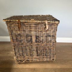 Antique textile mill basket