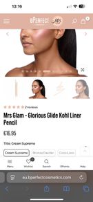 BPerfect Mrs Glam - Glorious Glide Kohl Liner Pencil - Cream Supreme