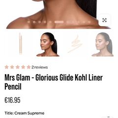 BPerfect Mrs Glam - Glorious Glide Kohl Liner Pencil - Cream Supreme