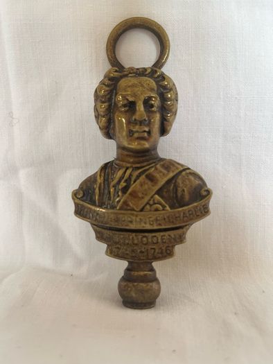 Vintage brass handle - Bonnie Prince Charlie Culloden 1745-1746