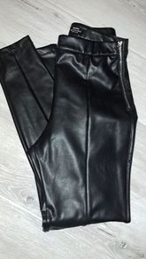 Faux Leather Trousers/Leggings with zip