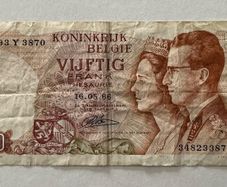 Belgium 50 Francs 1966 Banknote
