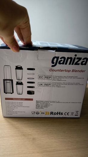 Ganiza GB1 Personal Smoothie Blender & Maker
