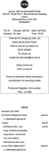 LG Fridge Freezer 60/40