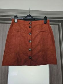suede feel mini skirt