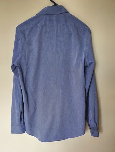 calvin klein slim fit size large 15.5 blue pin