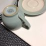 Denby cup and saucer Light Green blue colour Image 8