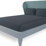 200 Thread Count Double Fitted Sheet -10inch(26cm) Deep Poly Cotton Fitted Sheets -Bobble Free, Easy Care, Soft & Comfortable Grey Double Bed Sheets (CHARCOAL/GREY, DOUBLE) Image 2