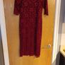 Jolie Moi Burgundy  Lace Dress. S. 14-16.   B.N.W.T. Image 3