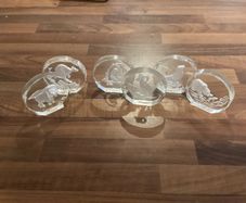 Wildlife crystals by Danbury mint Germany