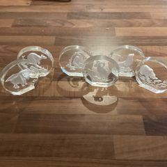 Wildlife crystals by Danbury mint Germany