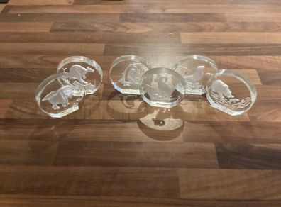 Wildlife crystals by Danbury mint Germany