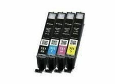 Compatible Canon CLI-551 Black, Cyan/Mag/Yellow