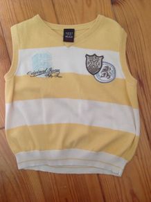 Age 2-3 NEXT Sleeveless Yellow Striped Top / Jumper