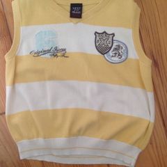 Age 2-3 NEXT Sleeveless Yellow Striped Top / Jumper