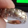 White Gold shamrocks ring Image 4