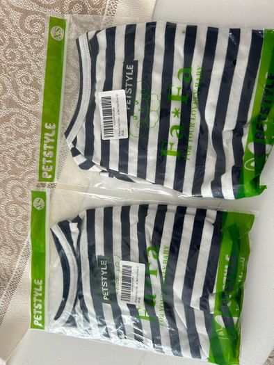 Dog Clothes,Dog Classic Striped Pajamas Soft Cotton Jumpsuit Pug French Bulldog Onesies Costume for Cats Puppy Small Medium Dogs(Black,XS