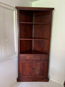 Pair of Laura Ashley Large Corner Book Shelves