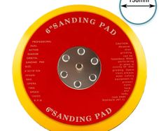 Glass Polish 12714 - 150mm ( 6") Dual Action Backing Pad 5/16"-24 - medium profile