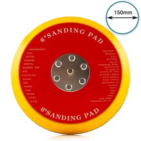 Glass Polish 12714 - 150mm ( 6") Dual Action Backing Pad 5/16"-24 - medium profile