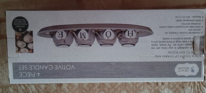 4 -piece votive candle set