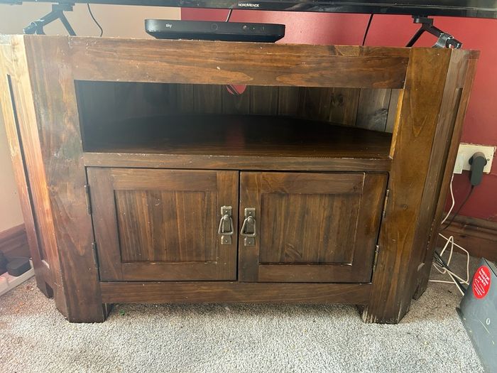 Matching tv corner unit and coffee table