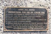 Brass name plate BORD NA MONA
