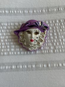 Venetian Mask Brooch