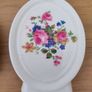 2 vintage Oval fine bone china standing Display Plaques Image 2