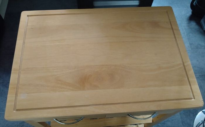Solid Wood Butcher Block Kitchen Trolley