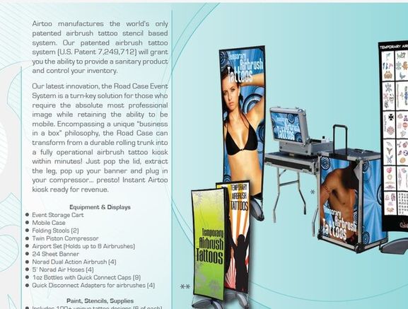Mobile Temporary Airbrush Tattoo Business