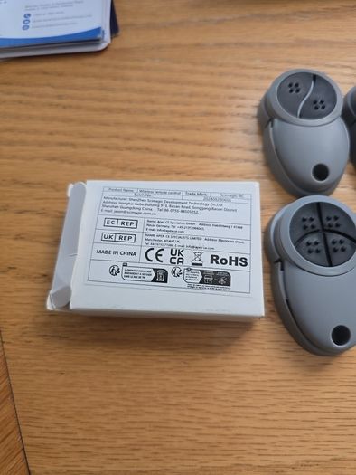 868MHz wireless remotes