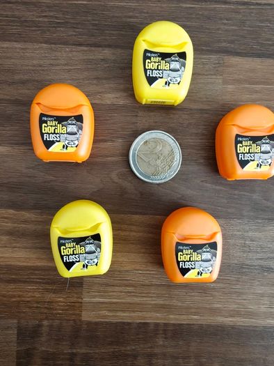 5x Travel Dental Floss - Pinkers Baby Gorilla