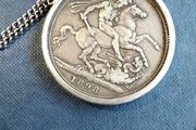 Victorian Silver Crown   Iin Holder