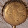 Vintage brass and wood bed warmer Image 2