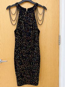 Multicoloured Sequin Mini Dress ( M)