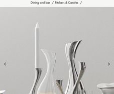 Georg Jensen Candlestick Holder x 2 & Carafe Set