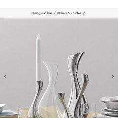 Georg Jensen Candlestick Holder x 2 & Carafe Set