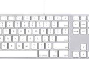Apple A1243 Wired Aluminium Keyboard - White - Fully Functional (Used).