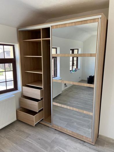 Sliding Doors Wardrobe Leo 180cm Sonoma