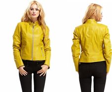 Women leather jacket new