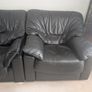 Free 3 piece faux leather sofa suite Image 3