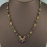 Vintage Venetian Style tiny Dotted & Old Face Glass Beads Necklace Image 8