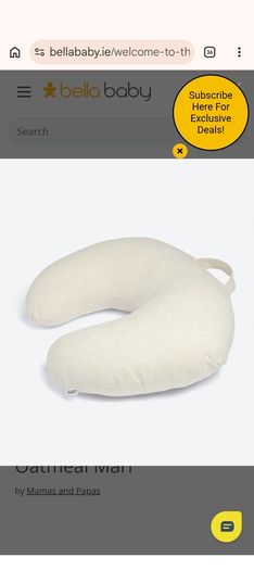 Dream Genie Pregnancy Support Pillow and Mamas and Papas Nursing Pillow Oatmeal Marl colour