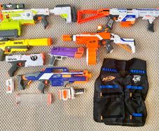 Large Nerf armoury  Ready for the zombie apocalypse!